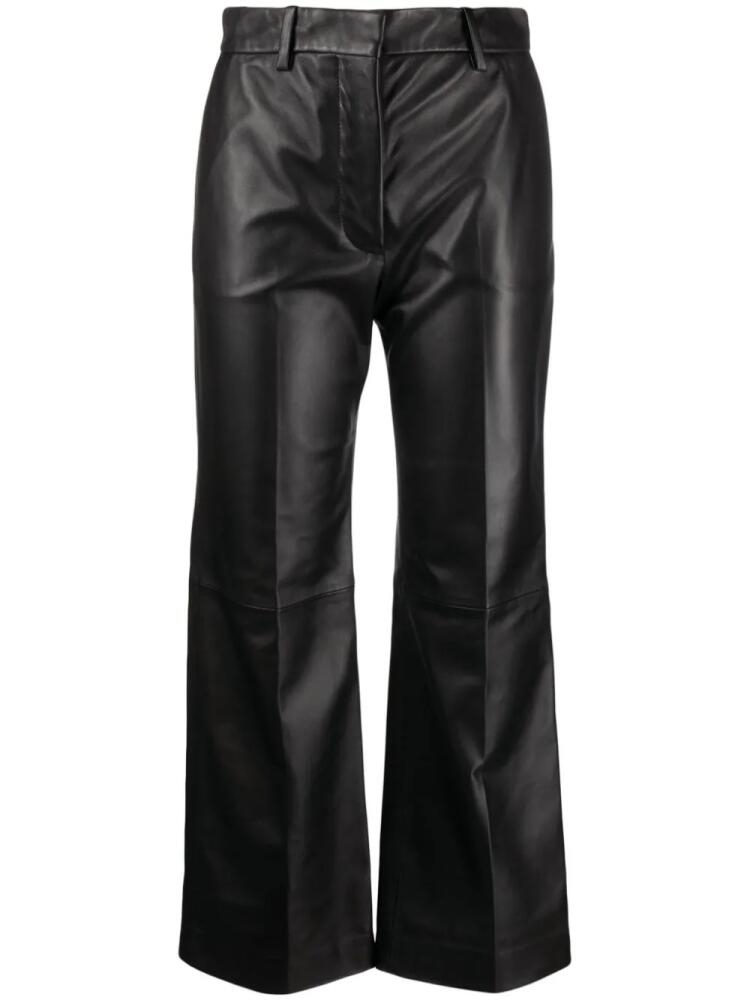 JOSEPH Talia leather cropped trousers - Black Cover