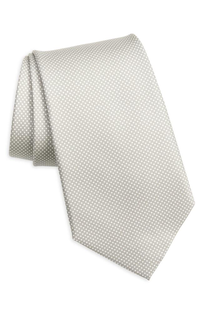 Ralph Lauren Purple Label Jermyn St. Pin Dot Silk Tie in Grey Cover