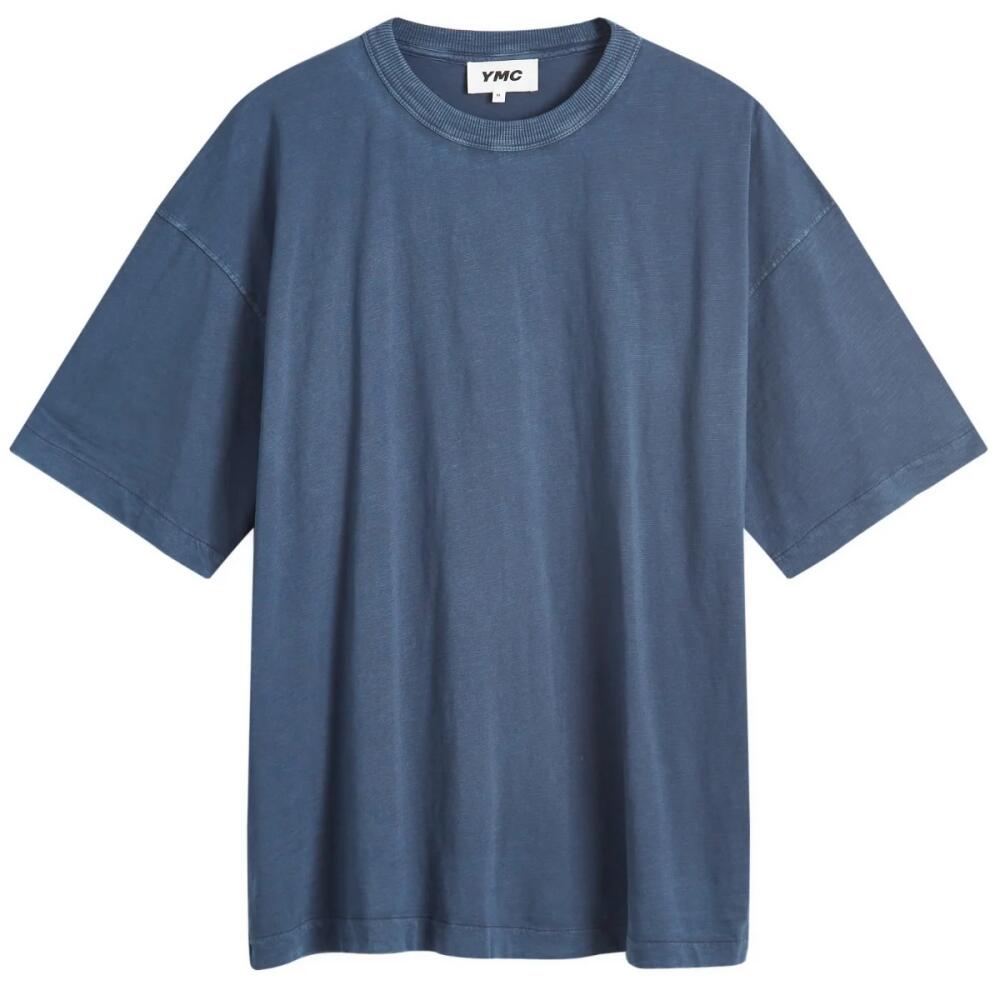 YMC Men's Triple T-Shirt in Navy Cover