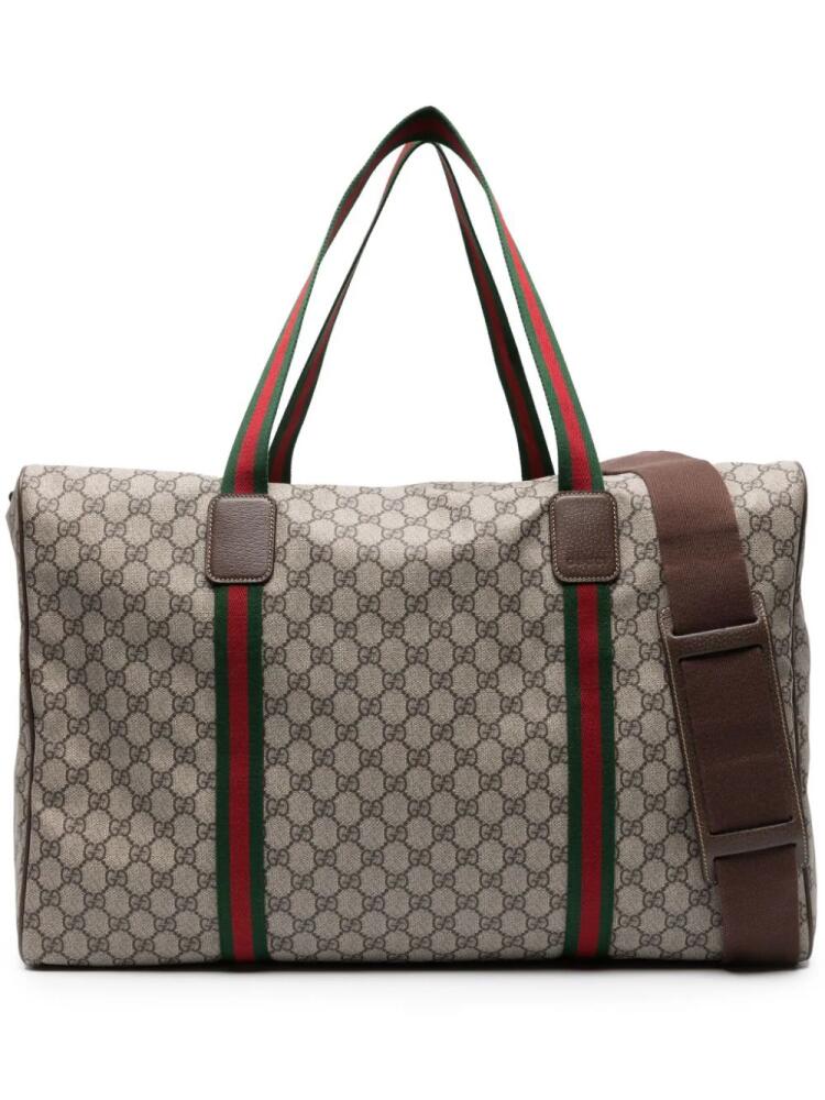 Gucci large GG Supreme duffle bag - Neutrals Cover