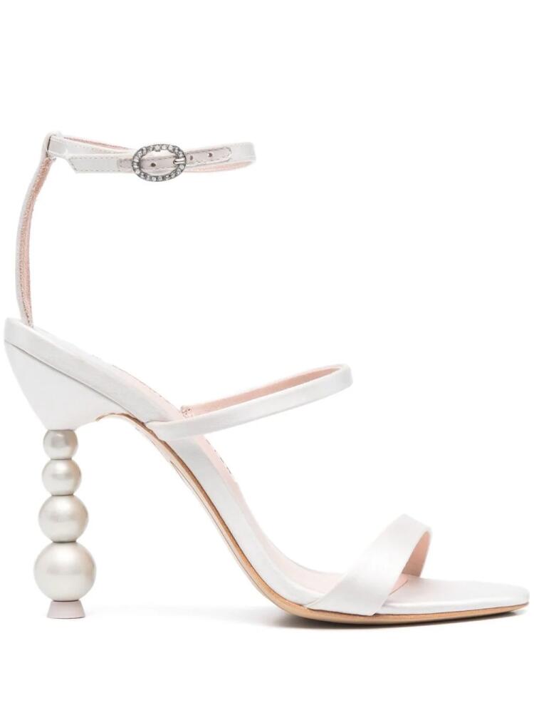 Sophia Webster Rosalind 100mm satin sandals - Neutrals Cover