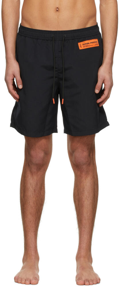 Heron Preston Black Polyester Swim Shorts Cover