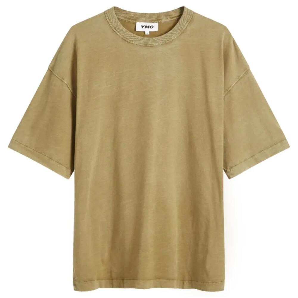 YMC Men's Triple T-Shirt in Olive Cover