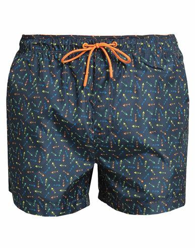 North Sails Man Swim trunks Midnight blue Polyester Cover