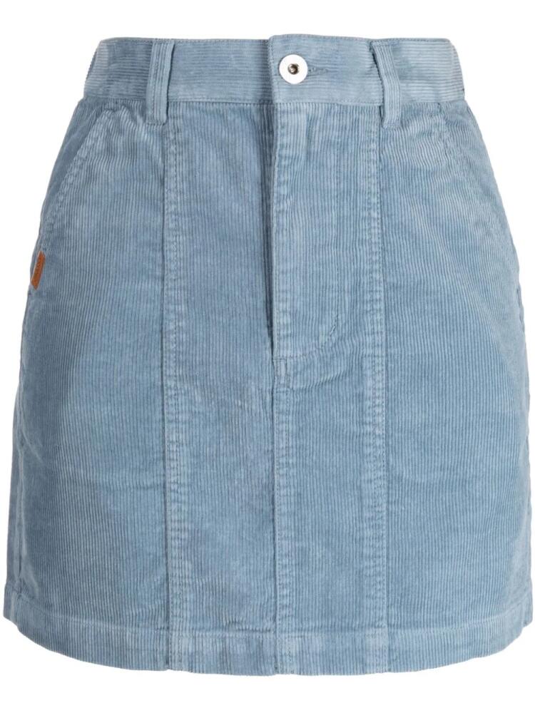 CHOCOOLATE A-line cotton corduroy miniskirt - Blue Cover