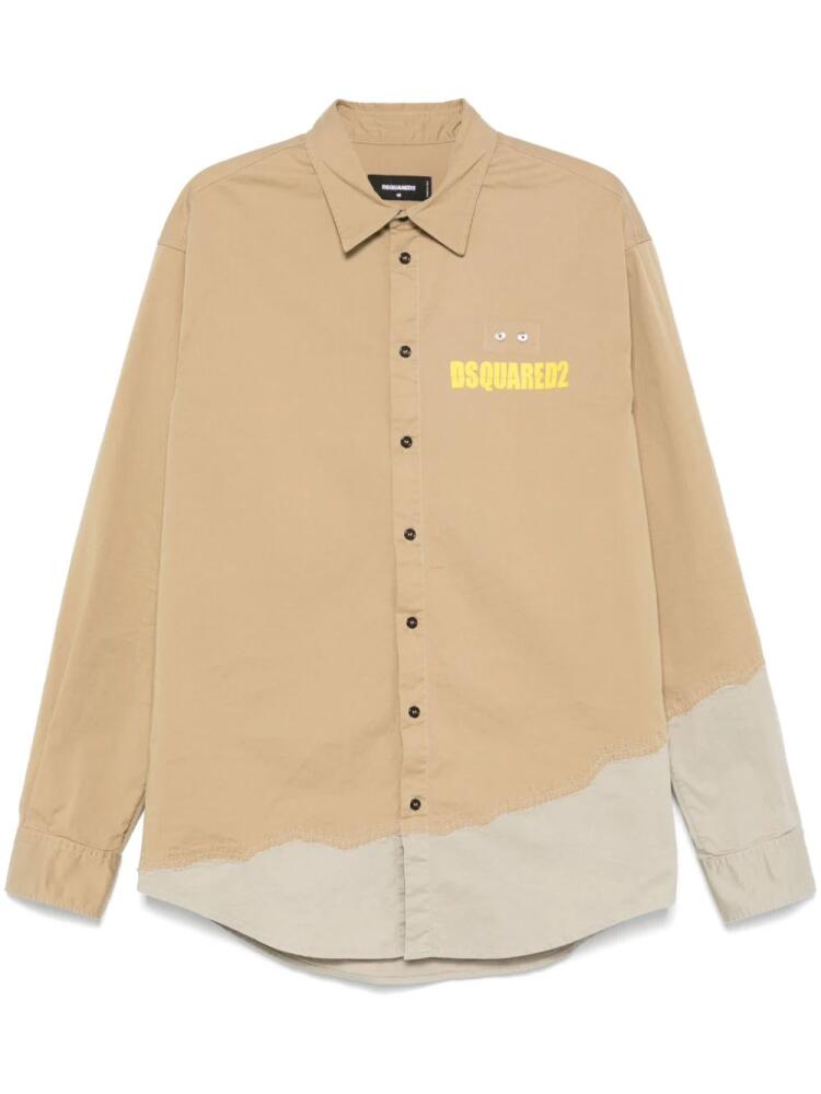 DSQUARED2 Rugged shirt - Neutrals Cover