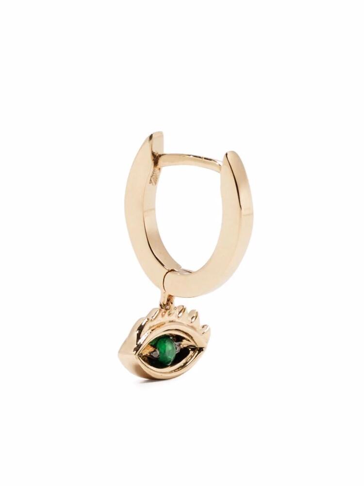 Delfina Delettrez 9kt yellow gold Micro-Eye Piercing emerald earring Cover