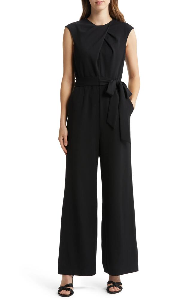 Tahari ASL Wide Leg Jumpsuit in Black Cover