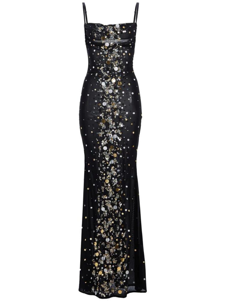 Retrofete Rainey embellished maxi dress - Black Cover