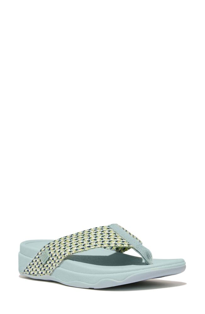 FitFlop Surfa Flip Flop in Mint Blue Multi Cover