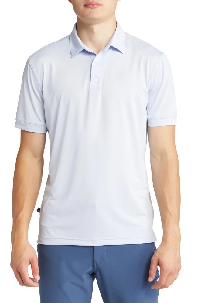 Mizzen+Main Men's Versa Solid Performance Golf Polo in Light Blue Solid Cover