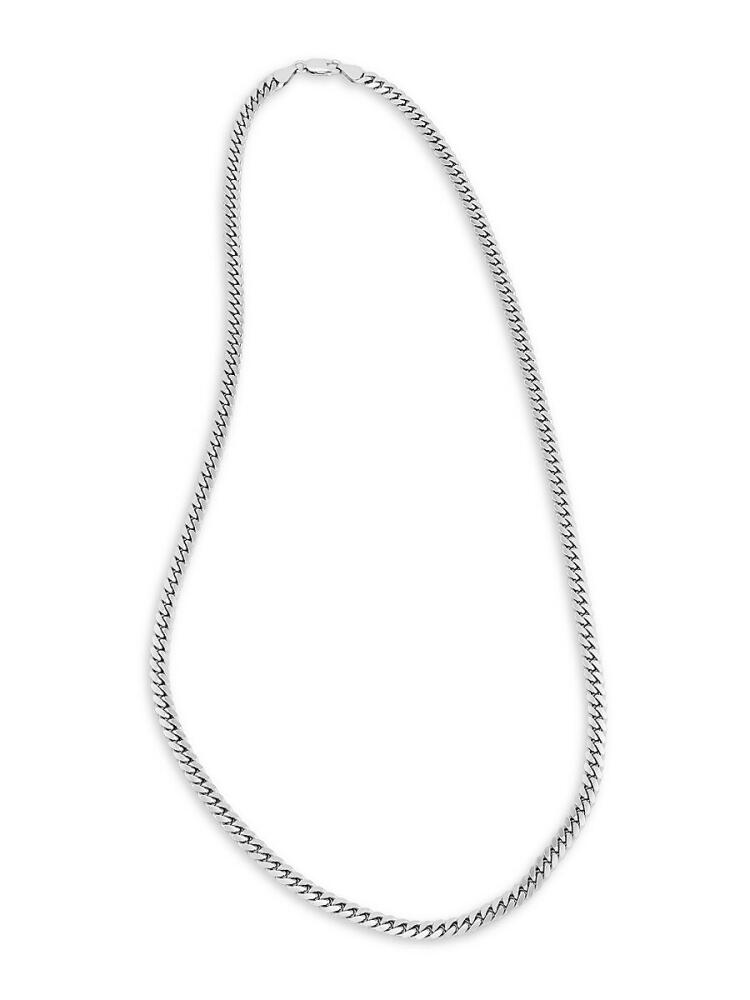 Saks Fifth Avenue Made in Italy Men's Sterling Silver Cuban Chain Necklace Cover