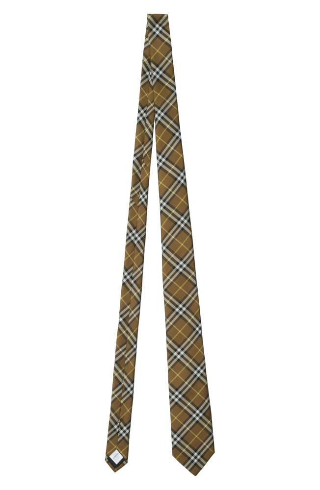 burberry Check Silk Tie in Oxide Ip Check Cover