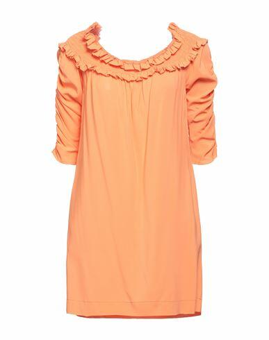 L' Autre Chose Woman Mini dress Apricot Viscose, Elastane Cover