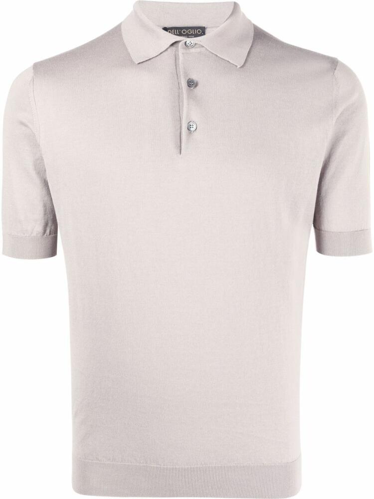 Dell'oglio cotton short-sleeve polo shirt - Neutrals Cover