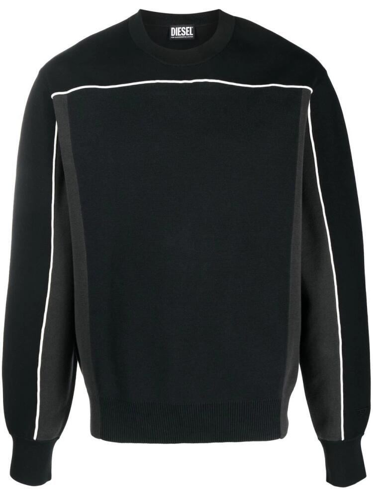 Diesel K-Wichita piped sweatshirt - Black Cover