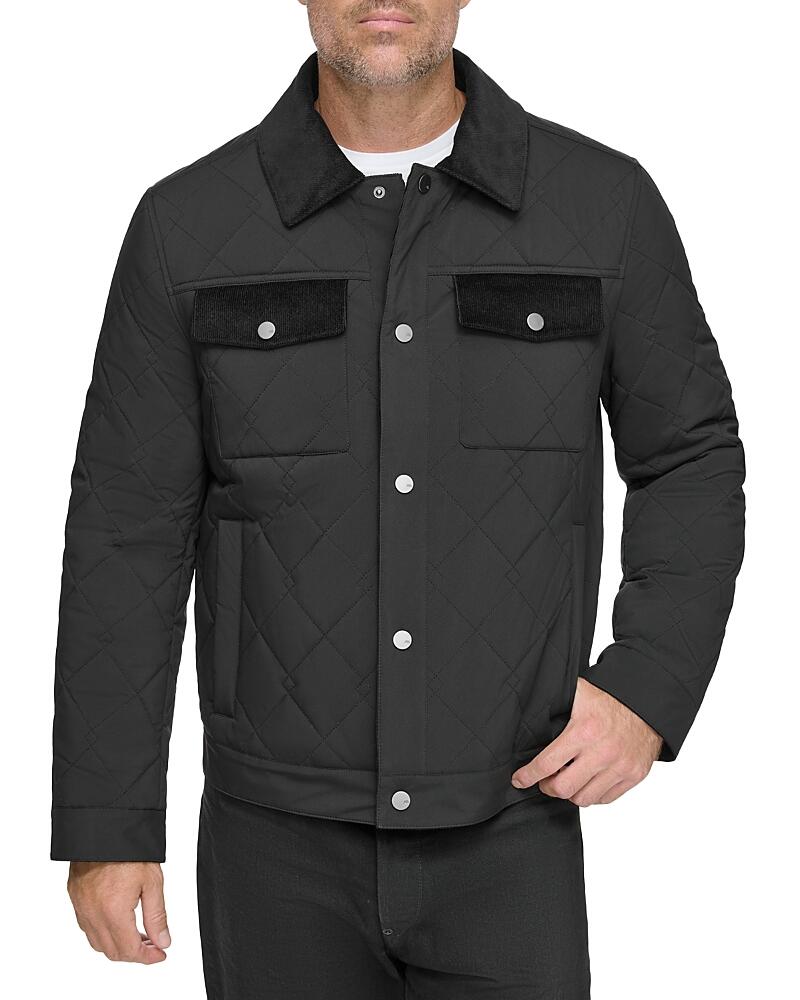 Andrew Marc Walkerton Diamond Quilted Corduroy Trimmed Jacket Cover