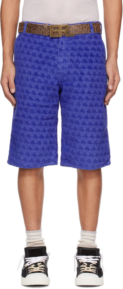 ERL Blue Printed Shorts Cover