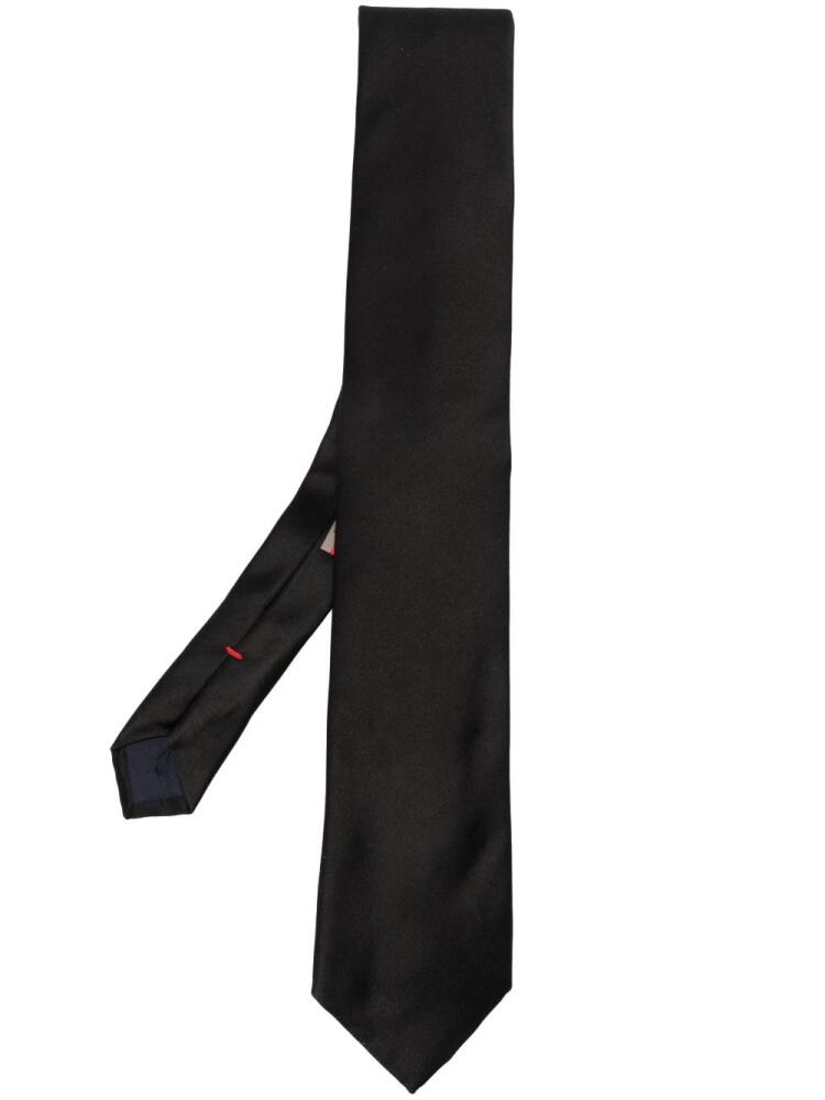 Lady Anne pointed-tip silk tie - Black Cover