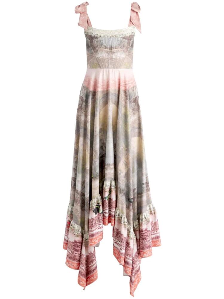 alice + olivia Rosalee printed maxi dress - Neutrals Cover