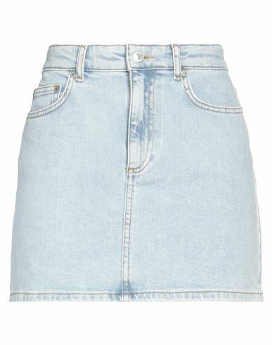 Chiara Ferragni Woman Denim skirt Blue Cotton, Elastane Cover