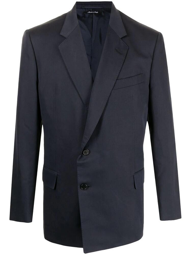 Dunhill wrap single-breasted blazer - Blue Cover