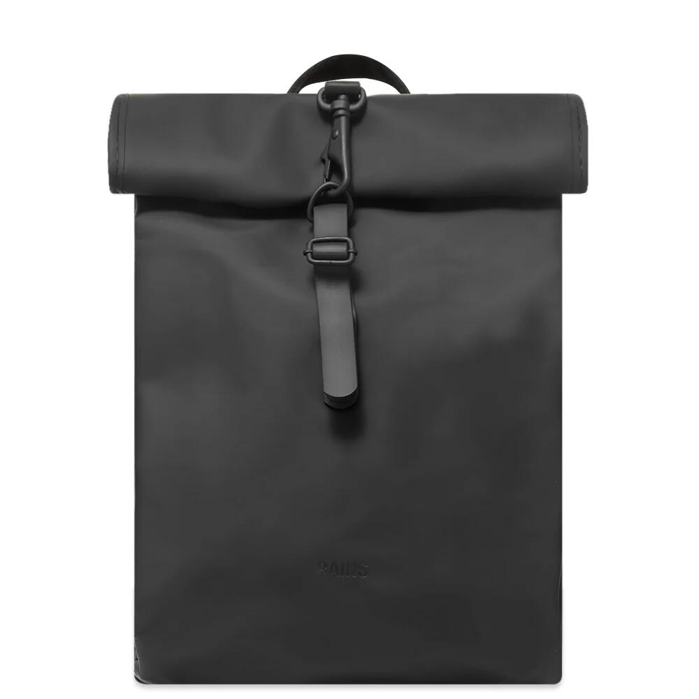 Rains Rolltop Rucksack Mini in Black Cover