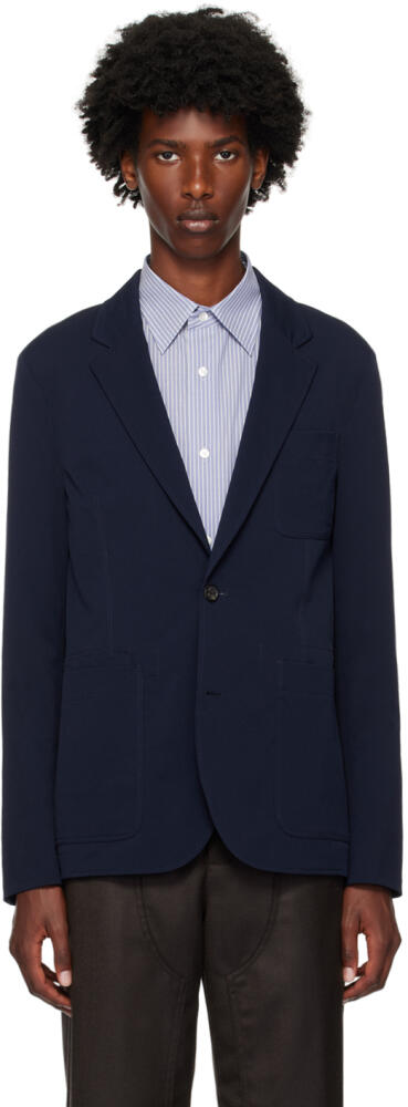 PS by Paul Smith Navy Seersucker Blazer Cover