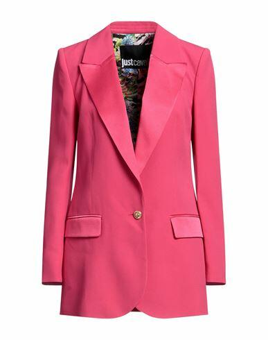 Just Cavalli Woman Blazer Magenta Acetate, Viscose Cover