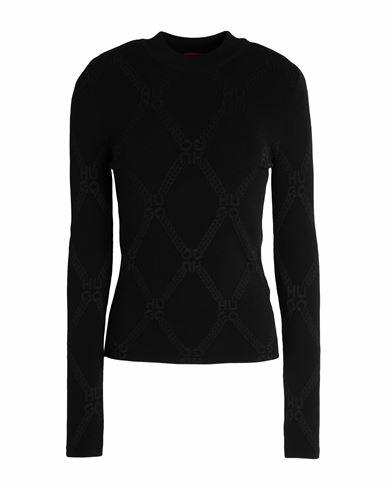 Hugo Woman Sweater Black Viscose, Polyester, Polyamide Cover