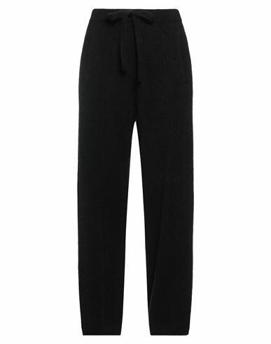 Laneus Woman Pants Black Cashmere, Silk, Polyester Cover