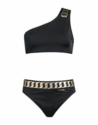 Balmain Woman Bikini Black Polyamide, Elastane Cover