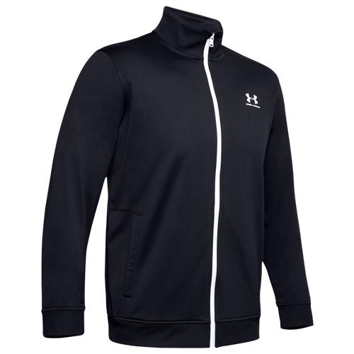 Under Armour Sportstyle Tricot F/Z Jacket - Mens Black/White Cover