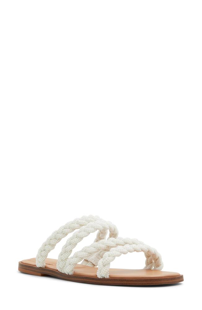 ALDO Tritoney Slide Sandal in White Cover