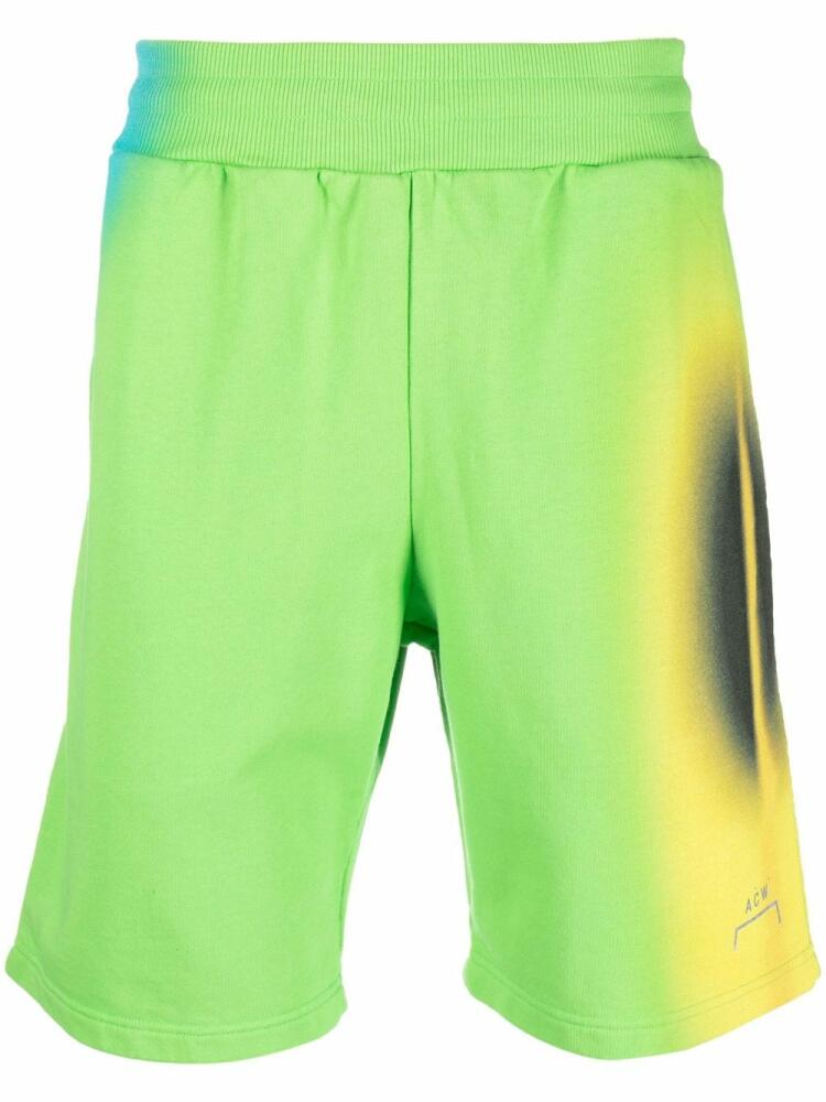 A-COLD-WALL* mid-rise track shorts - Green Cover