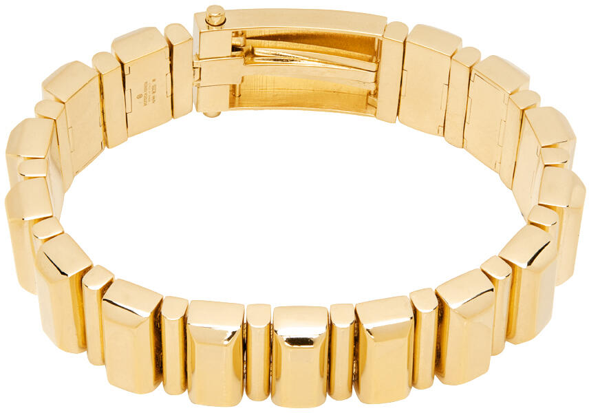 Bottega Veneta Gold Polished Bracelet Cover