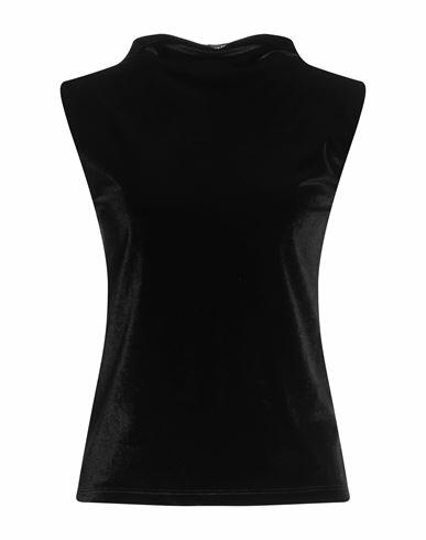 Siste's Woman Top Black Polyester, Elastane Cover