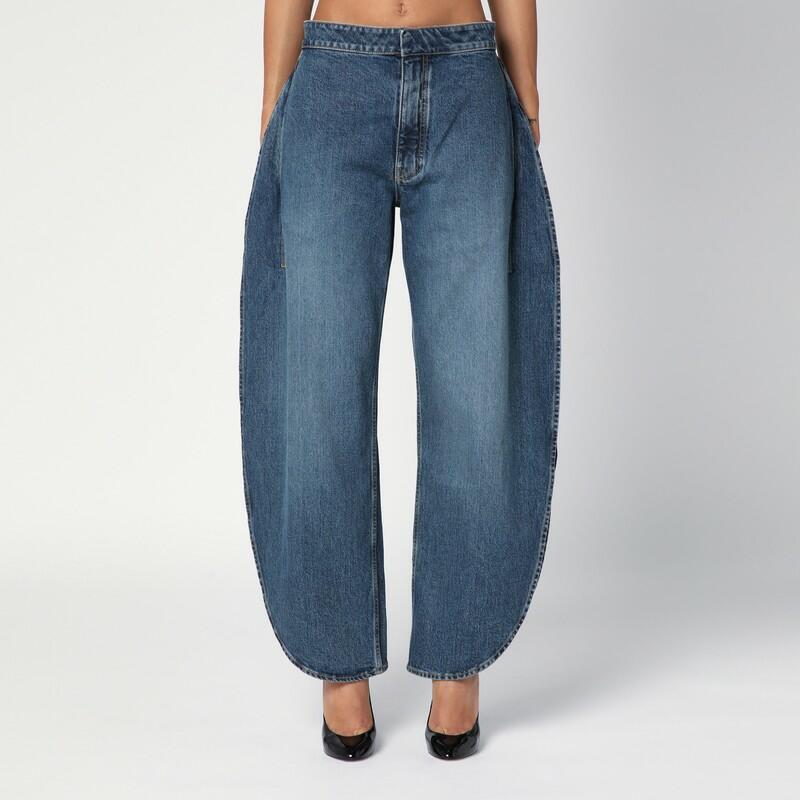 Alaïa Blue rounded denim jeans Cover