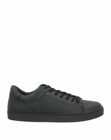 Trussardi Woman Sneakers Black Soft Leather Cover