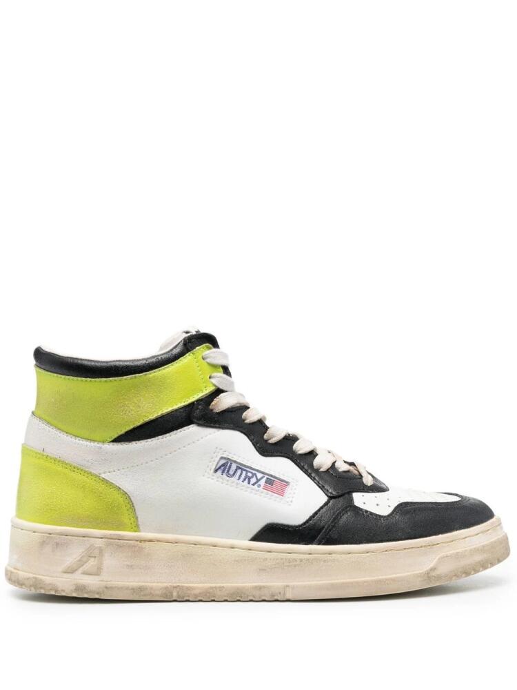 Autry colour-block high-top sneakers - White Cover