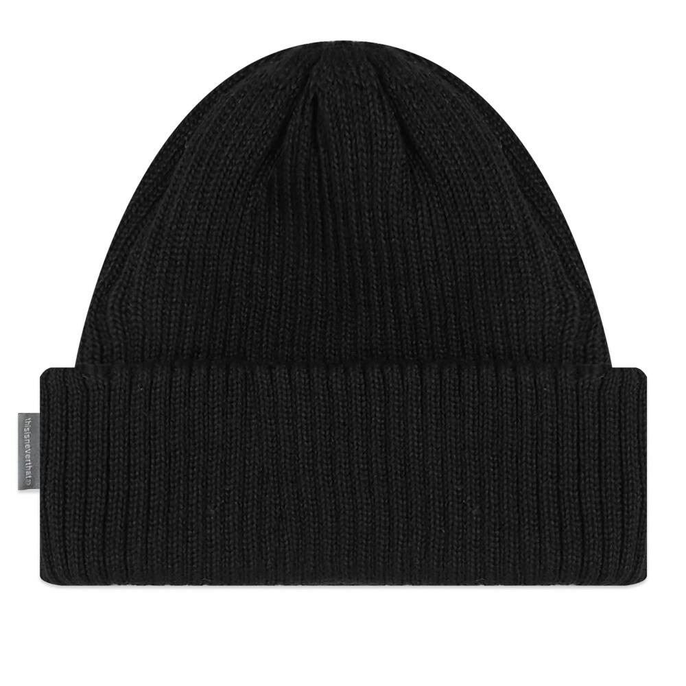 thisisneverthat Men's T-Logo Short Beanie in Black Cover