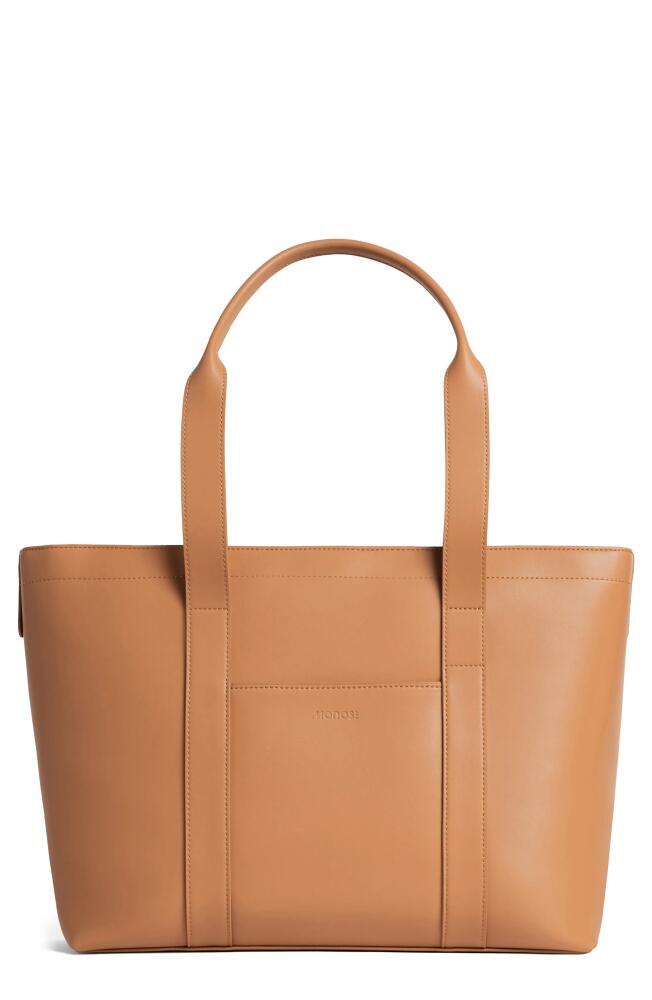 Monos Metro Tote in Saddle Tan Cover