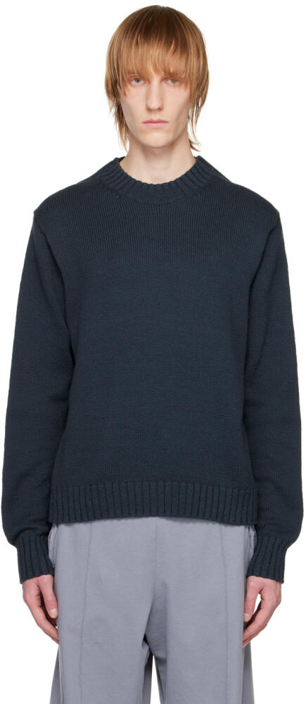 Acne Studios Navy Crewneck Sweater Cover