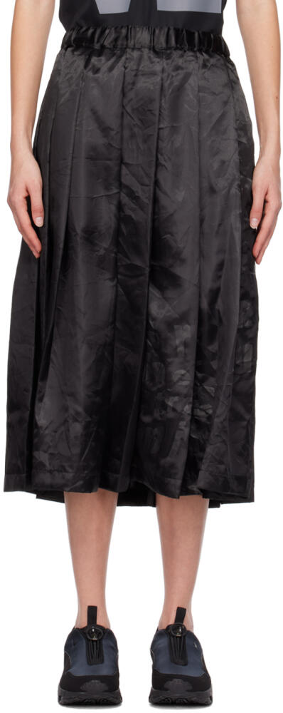 Black Comme des Garçons Black 'True Heart Strong Mind' Midi Skirt Cover