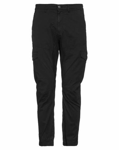 Guess Man Pants Black Cotton, Elastane Cover