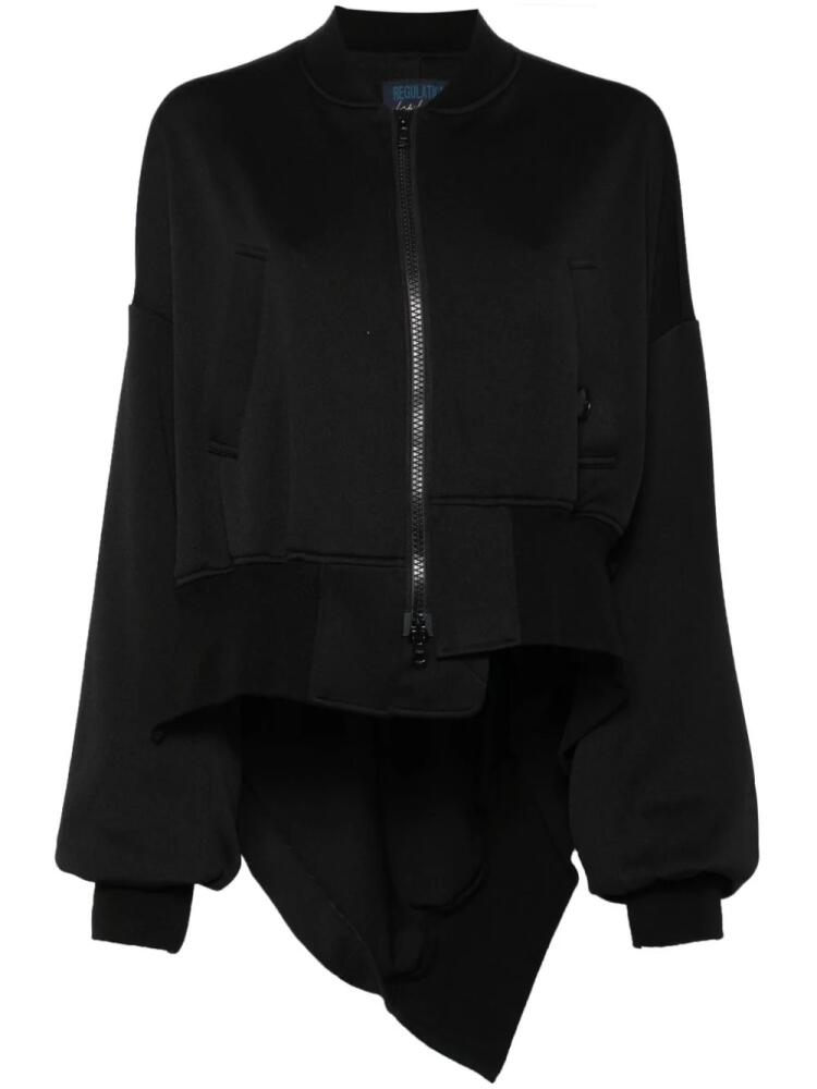 Yohji Yamamoto asymmetric zip-up jacket - Black Cover