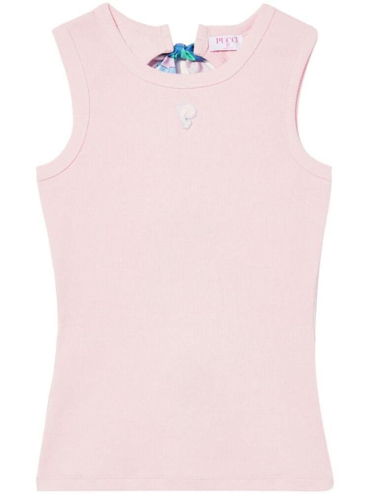 PUCCI Iride-ribbon tank top - Pink Cover