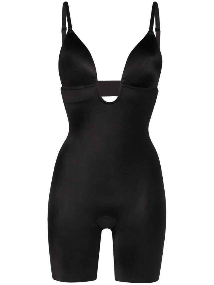 SPANX Suit Your Fancy plunge low-back mid-thigh bodysuit - Black Cover