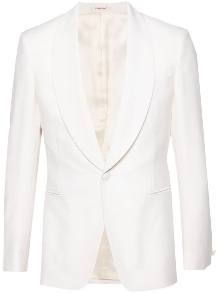 FURSAC shawl-lapels tuxedo jacket - Neutrals Cover