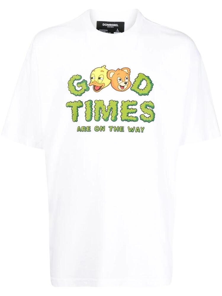 DOMREBEL Good Times short-sleeve T-shirt - White Cover